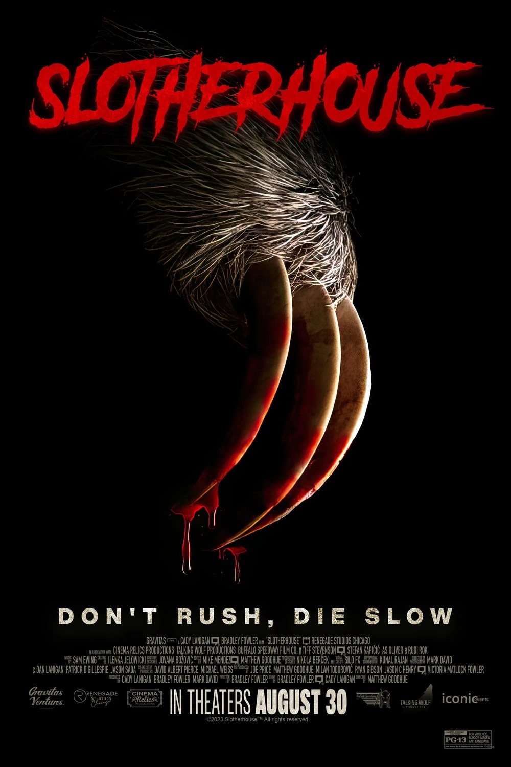Slotherhouse The Killer Sloth Movie Gets A Poster Live For Films