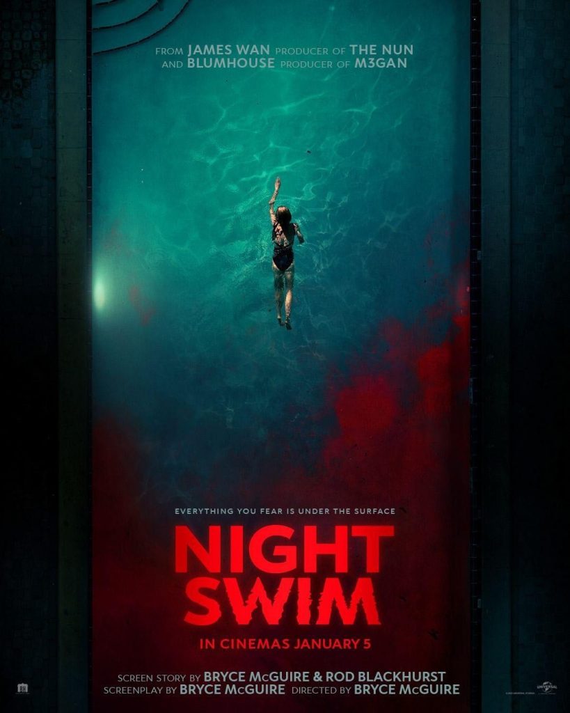 Night Swim Watch The New Trailer For The Supernatural Thriller Live   Night Swim Poster 819x1024 